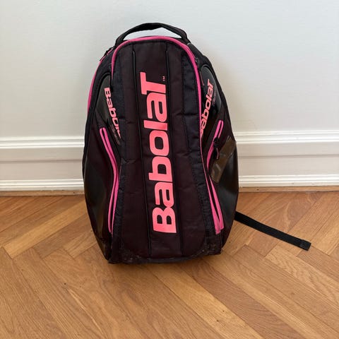 Babolat tennisbag rød, sort og hvid | DBA