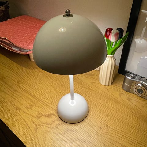 &Tradition Flowerpot VP9 bordlampe, lyseblå – original Verner Panton | DBA