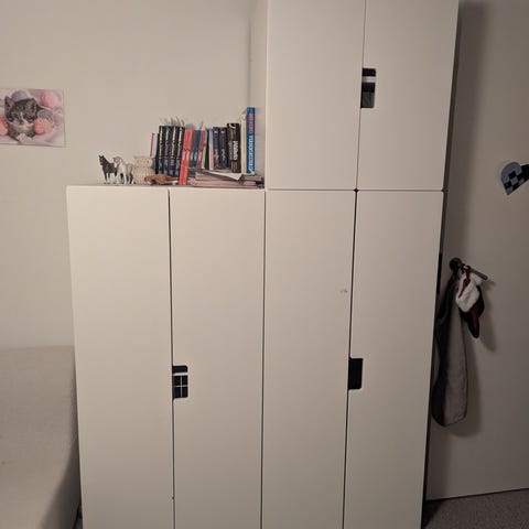 IKEA STUVA høj garderobe – sort/hvid | DBA
