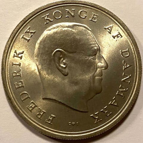 Dansk Mønt 1964 5 Kroner Sølv | DBA