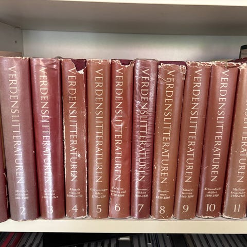 Verdenslitteraturen - komplet serie på 12 bind | DBA