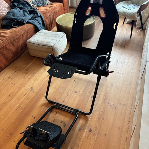 Next Level Racing GTtrack racersæde med rat og pedaler | DBA