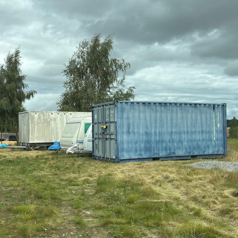 Blå 20 fods container | DBA