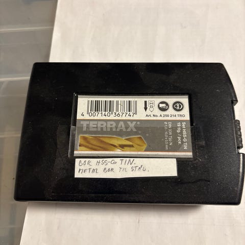 Terrax HSS-G bor-sæt 19 dele 1,0–10,0 mm | DBA
