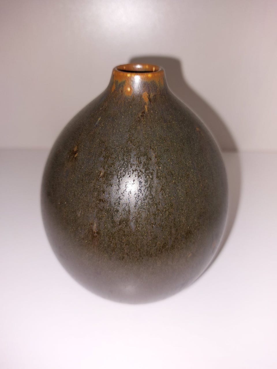Saxbo Keramik 花瓶 Saxbo, Denmark Stoneware vase with brown 