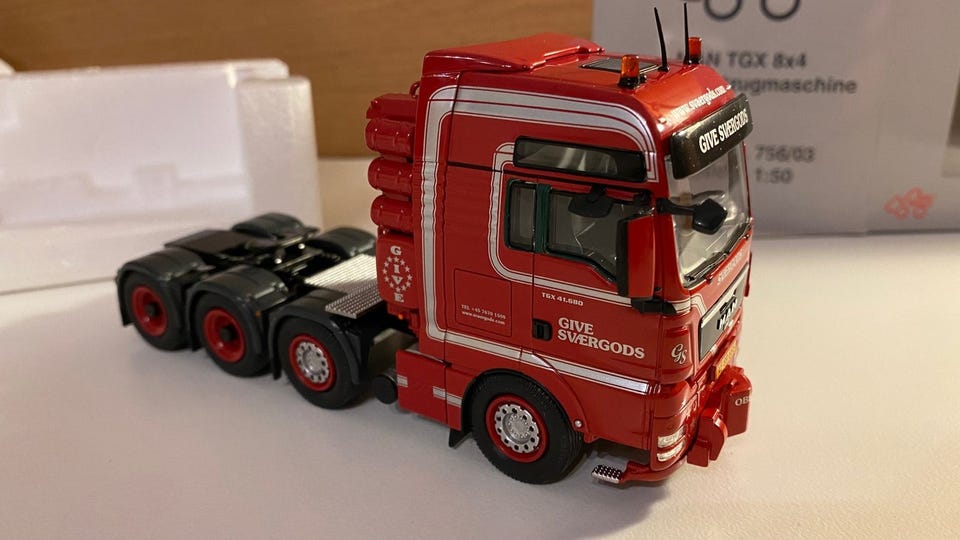 Modellastbil, NZG Give Sværgods, skala 1:50 | DBA