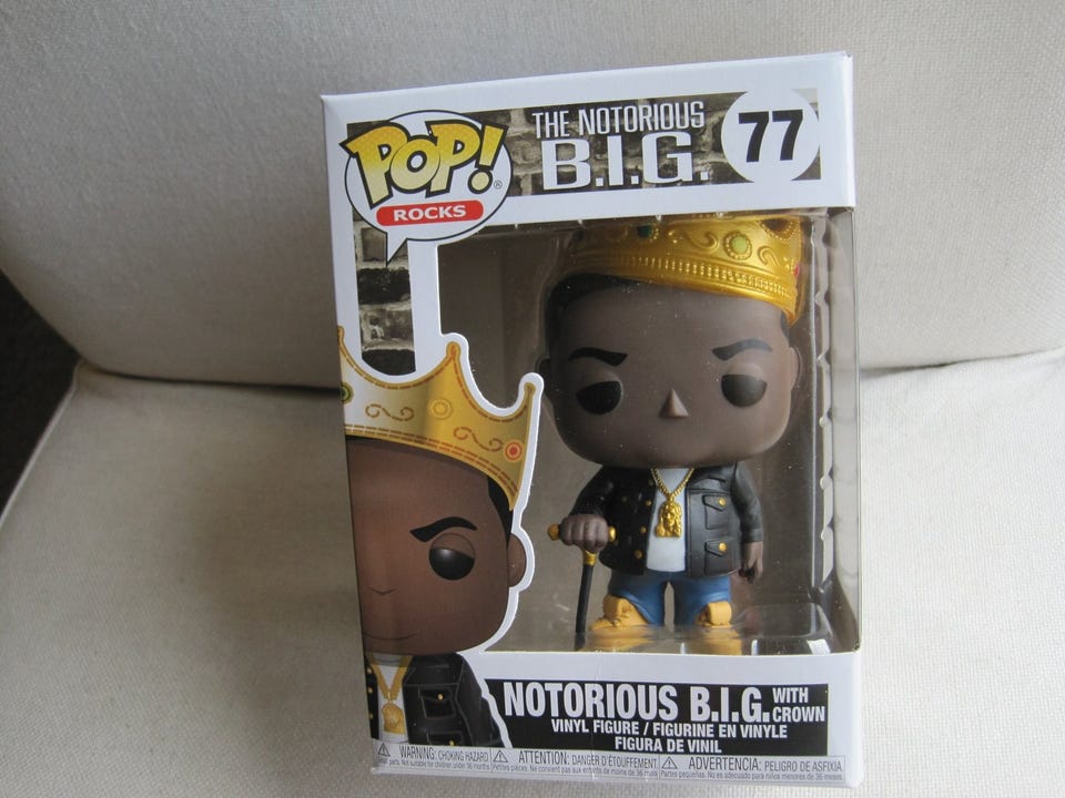 Funko Pop! Rocks: The Notorious B.I.G #77 (with Crown) – Includes Pop Protector