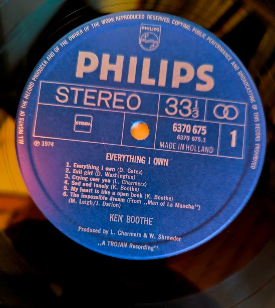 欧LP Ken Boothe Everything I Own MOVLP1943 Music On Vinyl /00260 Ken Boothe – Everything I Own – Vinyl (180 gram, LP, Album