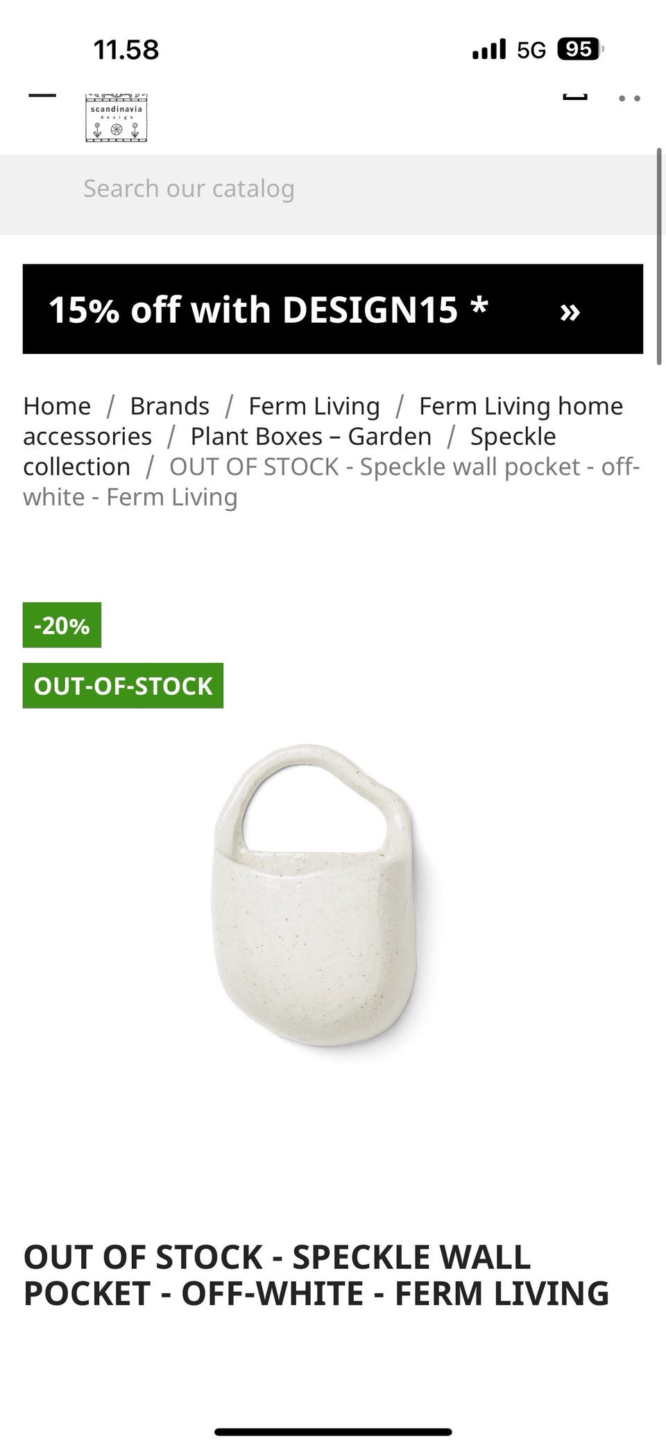 Ferm Living Speckle Hanging Small Pot | The Editor's Market ferm