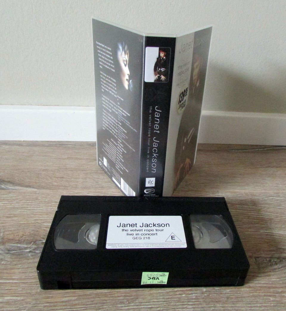 Janet Jackson - The Velvet Rope Tour VHS | DBA