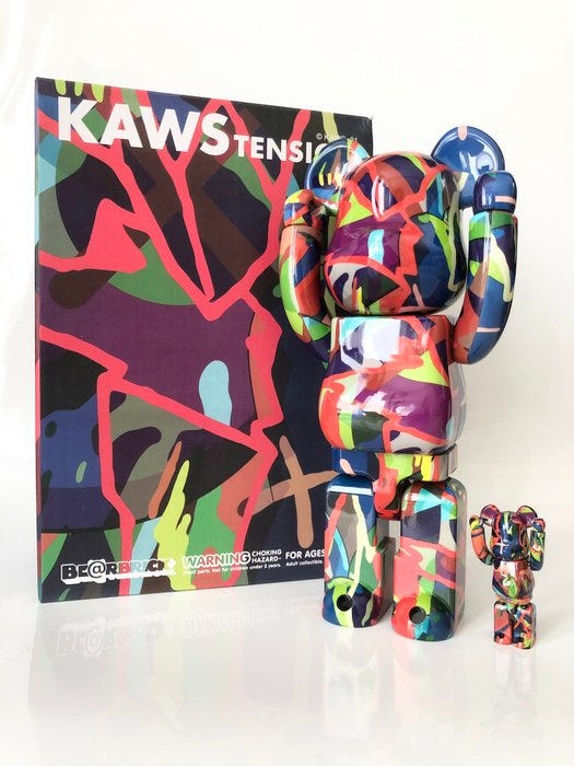 その他 MEDICOM TOY - kaws tension be@rbric 400% 100% Sculpture “Kaws Tension 400% + 100%” from Be@rbrick - Dope