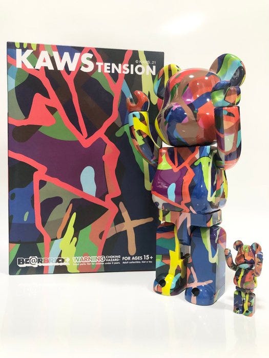 MEDICOM TOY - ◼️即発送◼️BE@RBRICK KAWS TENSION 100%&amp;400% Bearbrick KAWS TENSION 100% & 400% Set - US