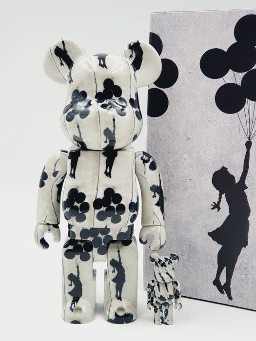 NO RESERVE Banksy x Brandalism x Medicom Toy Bearbrick