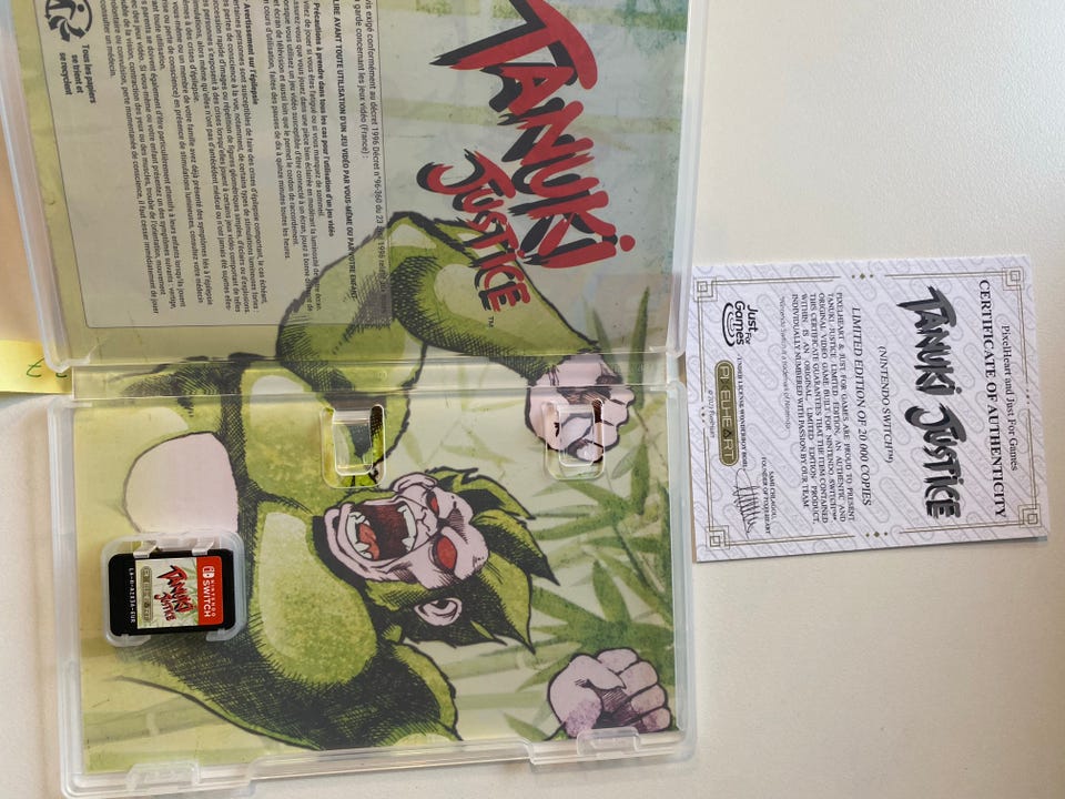 Tanuki Justice  20000ex.  Switch Euro New  Game In English Pixelheart 0800265939974