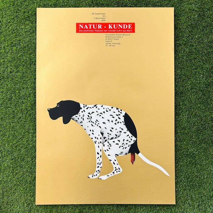 Claude Kuhn - 'Natur-Kunde' | Schweizer Grafikdesign | Plakat
