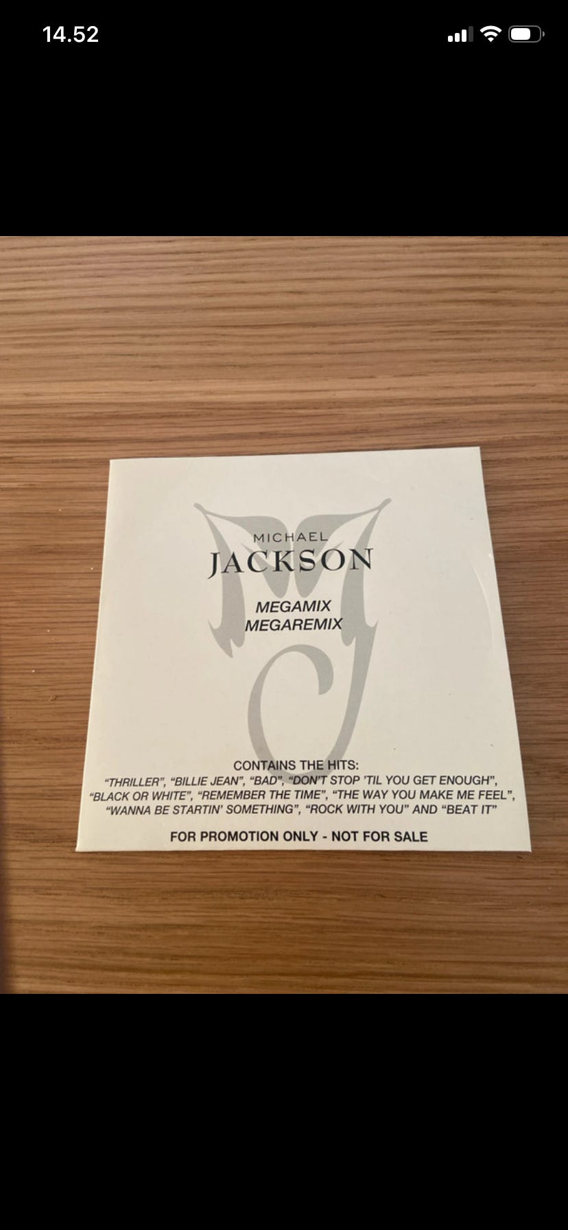 Michael Jackson 2 versioner promo megamix cd . | DBA