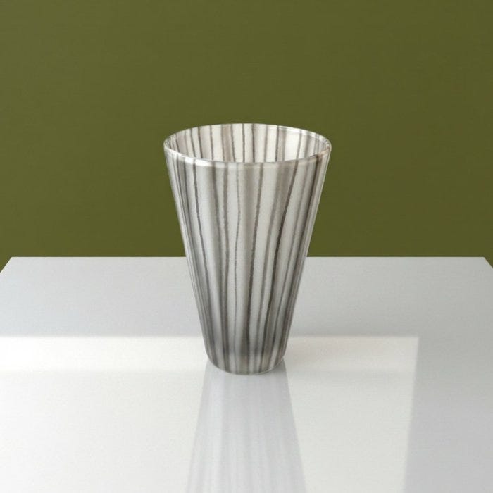 花瓶・フラワースタンド Orrefors Ingegerd Raman Pond vase Orrefors - Ingegerd Raman - Vase - Straw Black - Glas - Håndmalet