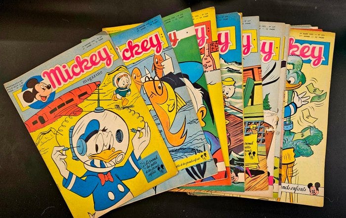 Mickey Magazine N°189 au N°443 - 250 Magasiner - 1954/1959 | DBA