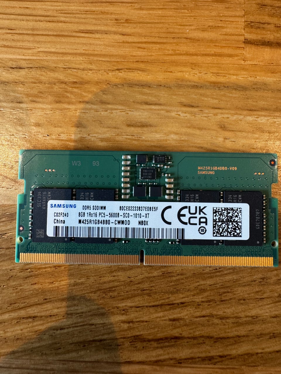 Samsung DDR5 SODIM 8GB (1Rx16 PC5-5600B-SCO-1010-XT) | DBA