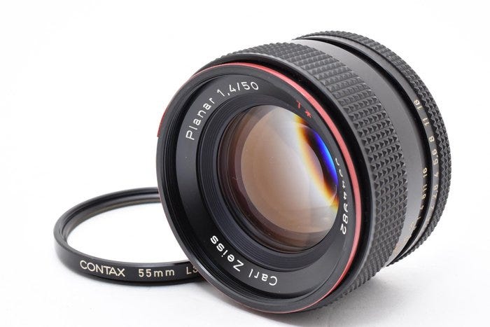 Carl Zeiss, Contax Planar 1.4/50mm | Kameralinse | DBA