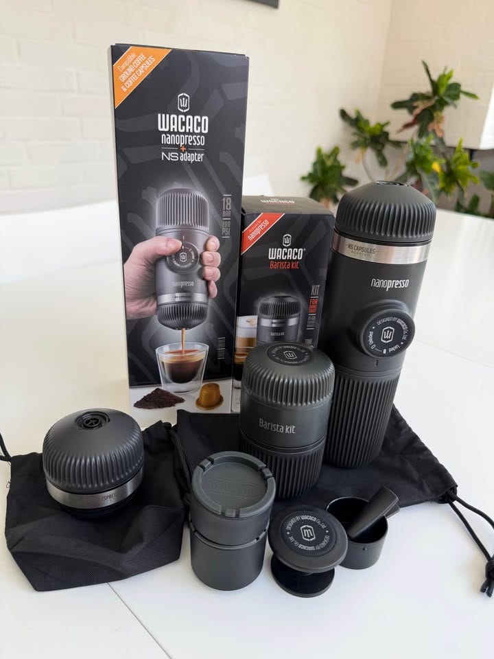 Wacaco nanopresso + NS capsules adapter + Barista kit | DBA