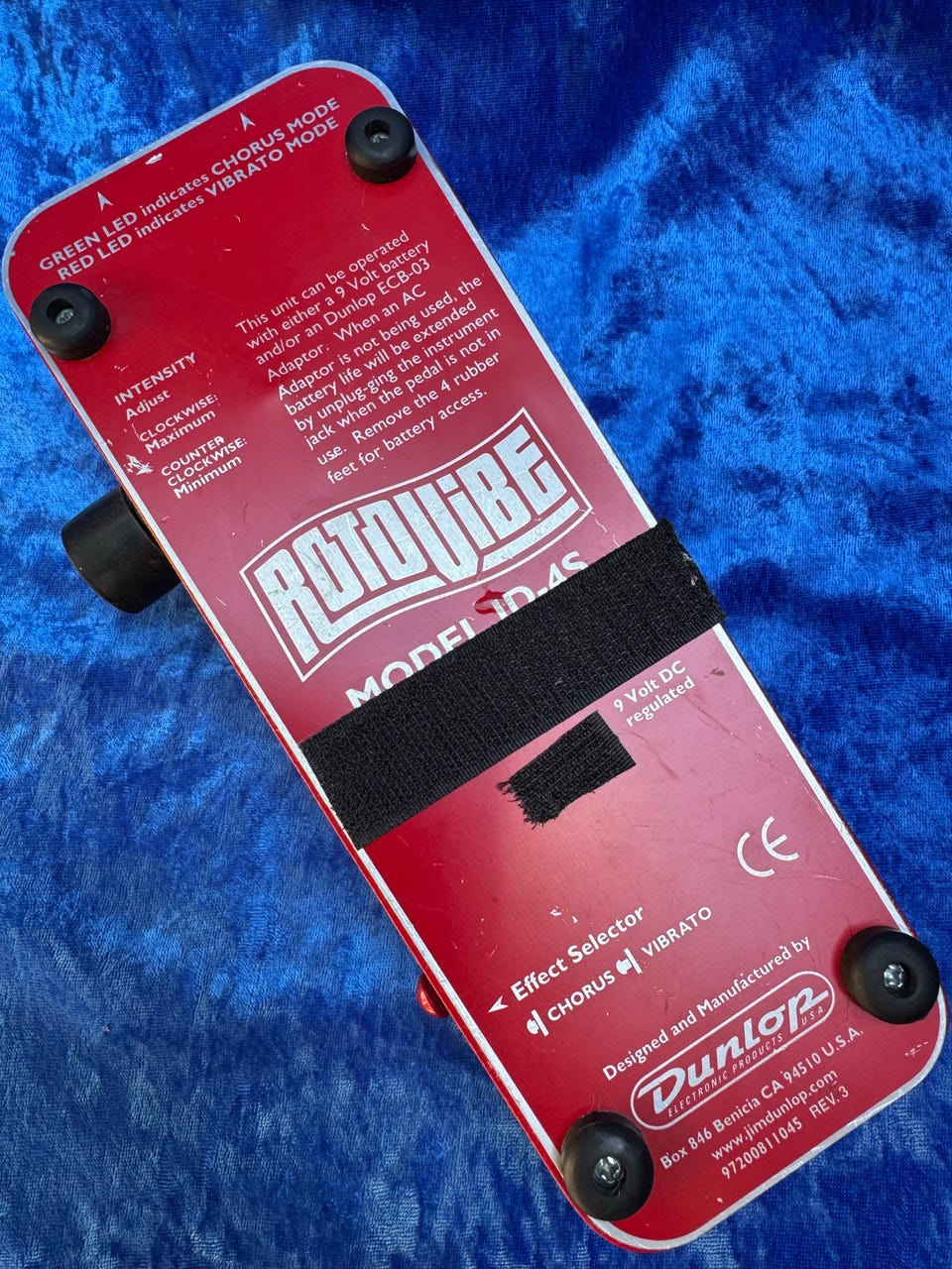 Dunlop Rotovibe JH4S guitar effektpedal rød | DBA