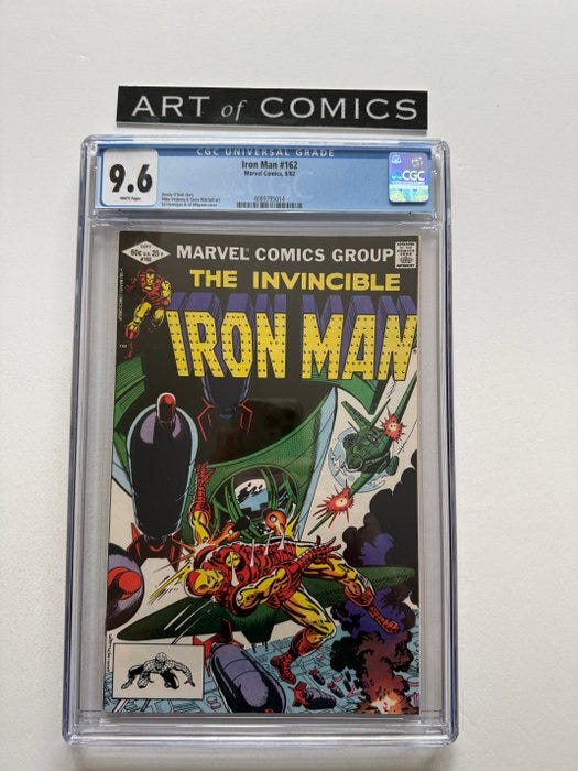 Iron Man #162 - CGC 9.6 - 1 Graded comic - Første udgave - 1982 | DBA