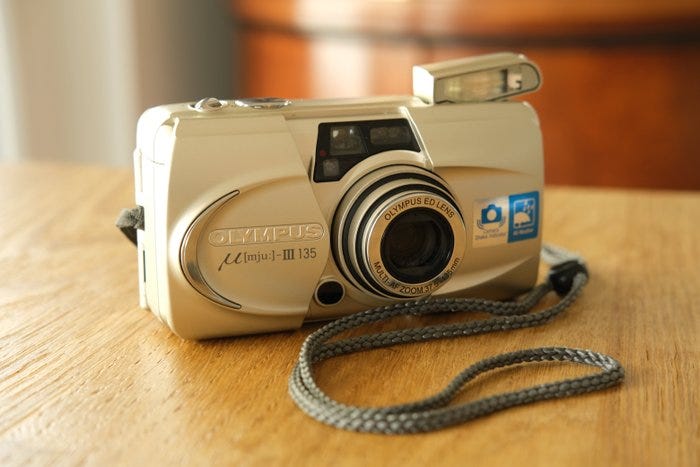Olympus Mju-III 135 Quartzdate | Analogt kompaktkamera | DBA
