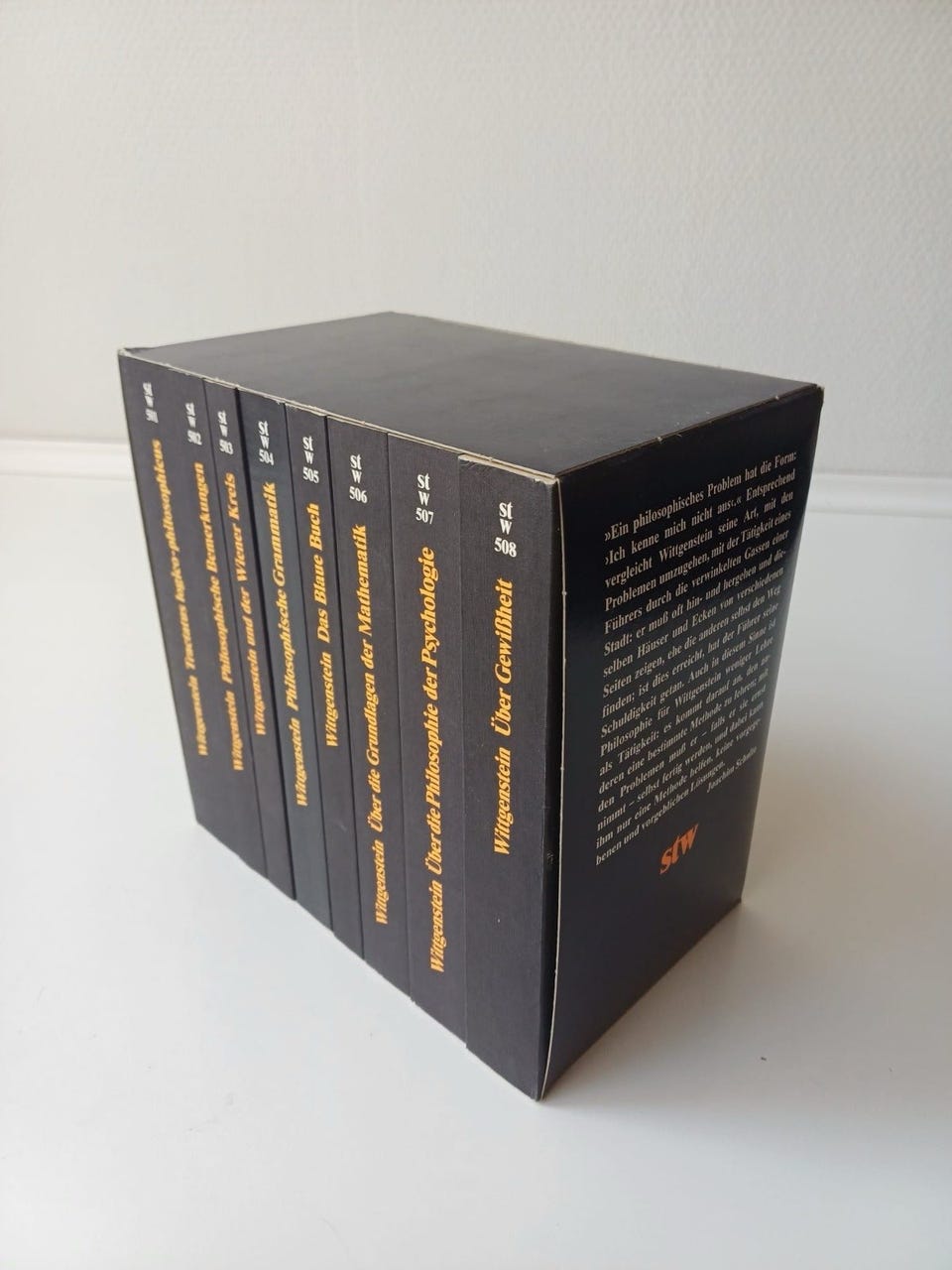 Ludwig Wittgenstein Werkausgabe i 8 bind – Suhrkamp | DBA