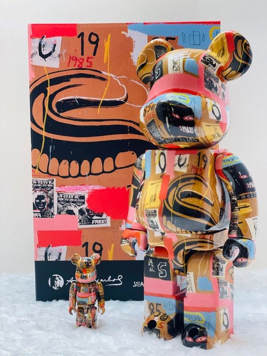 Medicom Toy - BE@RBRICK 400% & 100% Andy Warhol x Jean-Michel