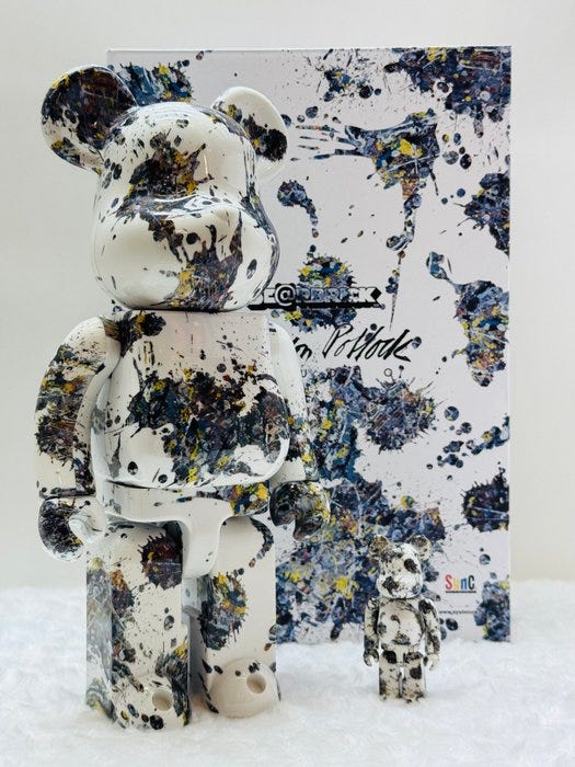Medicom Toy - BE@RBRICK 400% & 100% Jackson Pollock Studio 