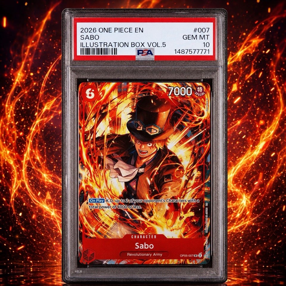 One Piece Sabo kort PSA 10 GEM MT | DBA