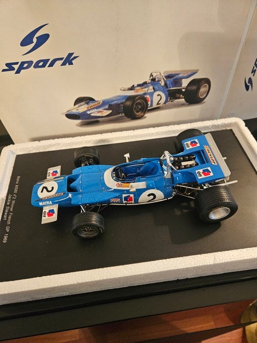 Spark 1:18 - Modelbil - Matra MS80 n°2 Winner French GP 1969