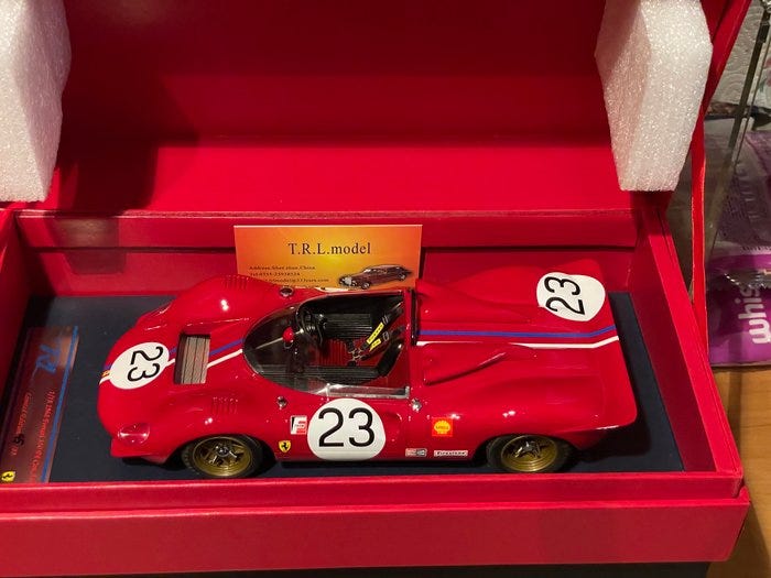 TRL MODEL 1:18 - Modelbil - Ferrari 350 P4 Can-Am 1968 #23 TRL 1