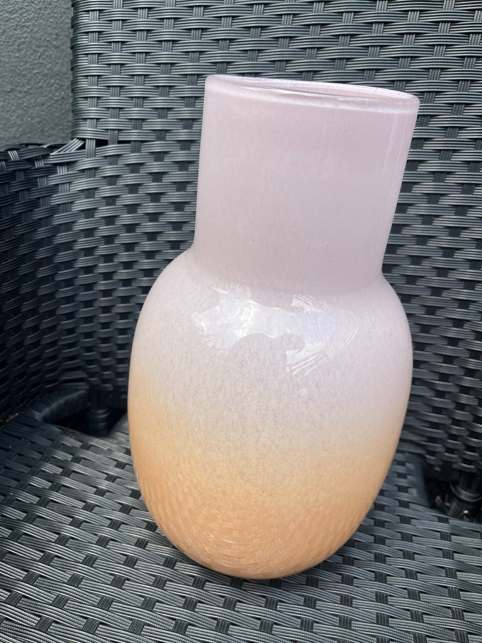 Jysk glasvase rosa/orange