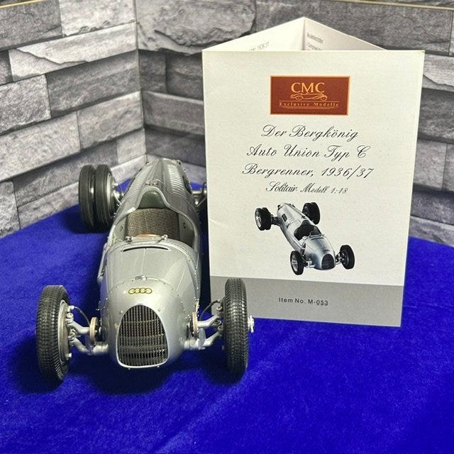CMC 1:18 - Modelbil - CMC 1:18 - Auto Union Typ C Bergrenner 
