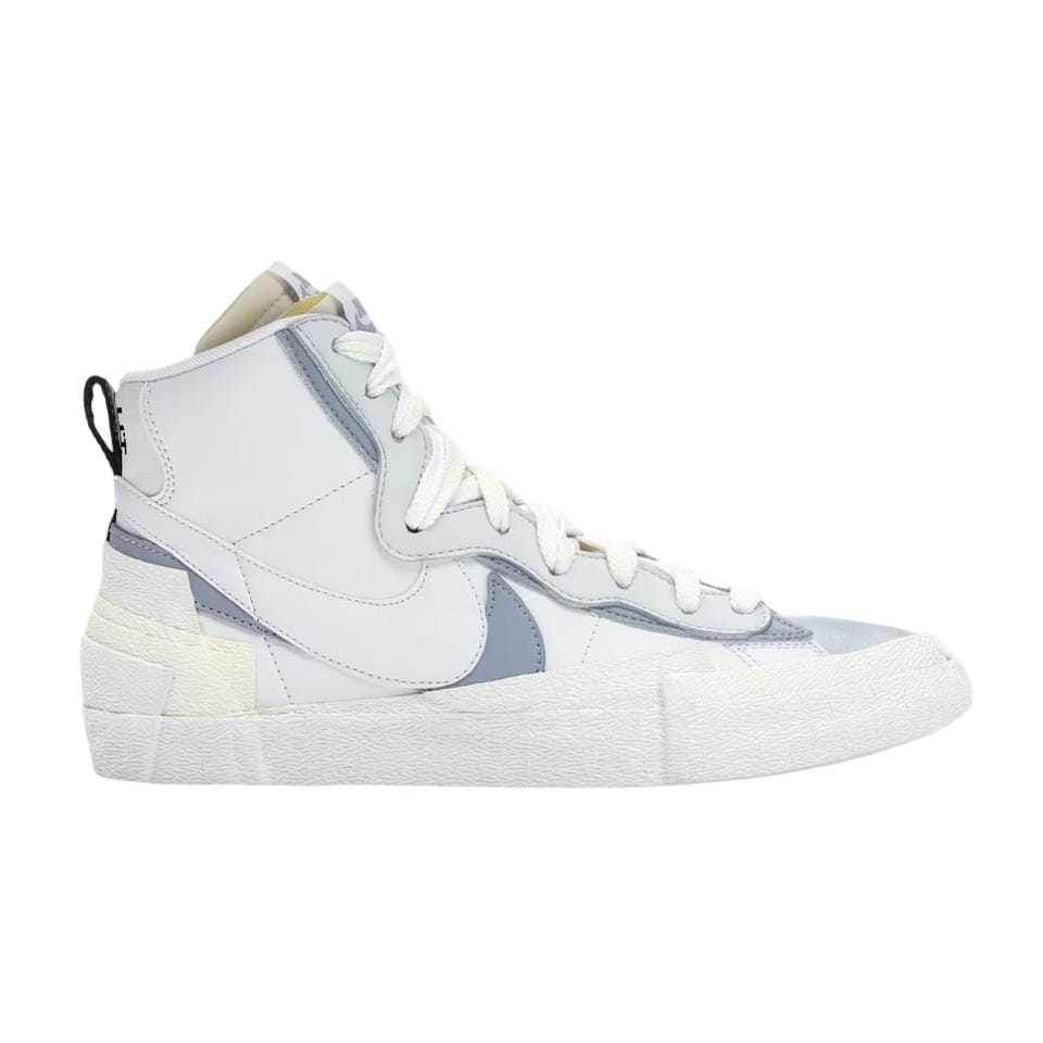 Nike, Nike Blazer Mid sacai White Grey