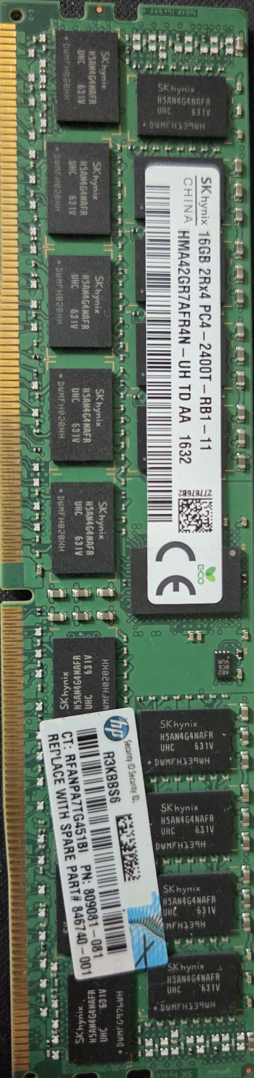 SK Hynix 64GB DDR4 ECC (4x16GB) Server RAM | DBA