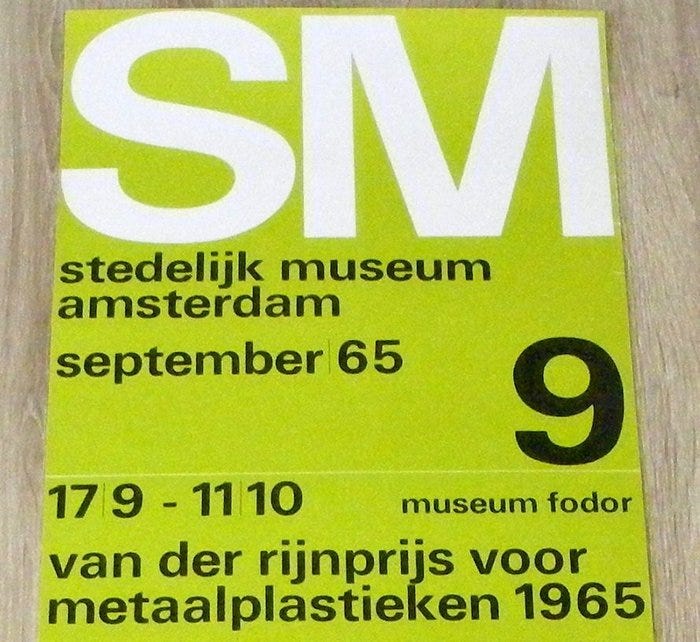 Wim Crouwel - stedelijk museum amsterdam seprember - 1960‹erne | DBA