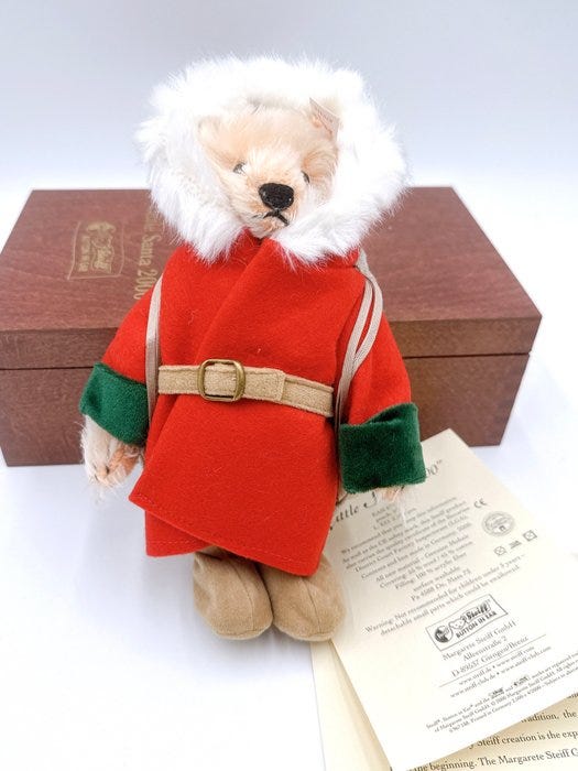 Steiff - Plys legetøj Steiff Little Santa 2000 – Japan Limited