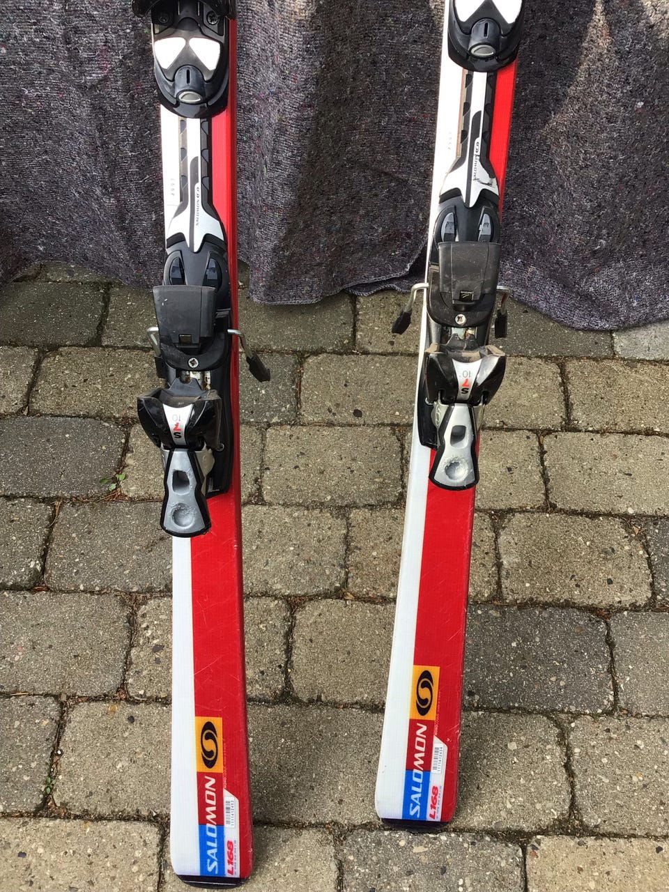 Salomon Equipe 3V ski 168 cm rød/hvid med bindinger | DBA