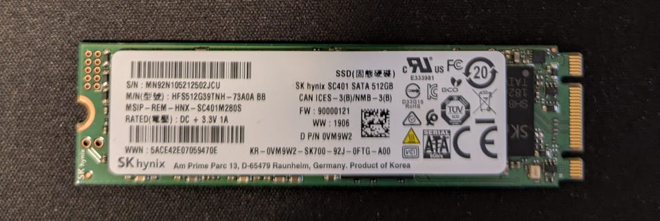 SK hynix SC401 512GB M.2 SATA SSD – 512GB | DBA