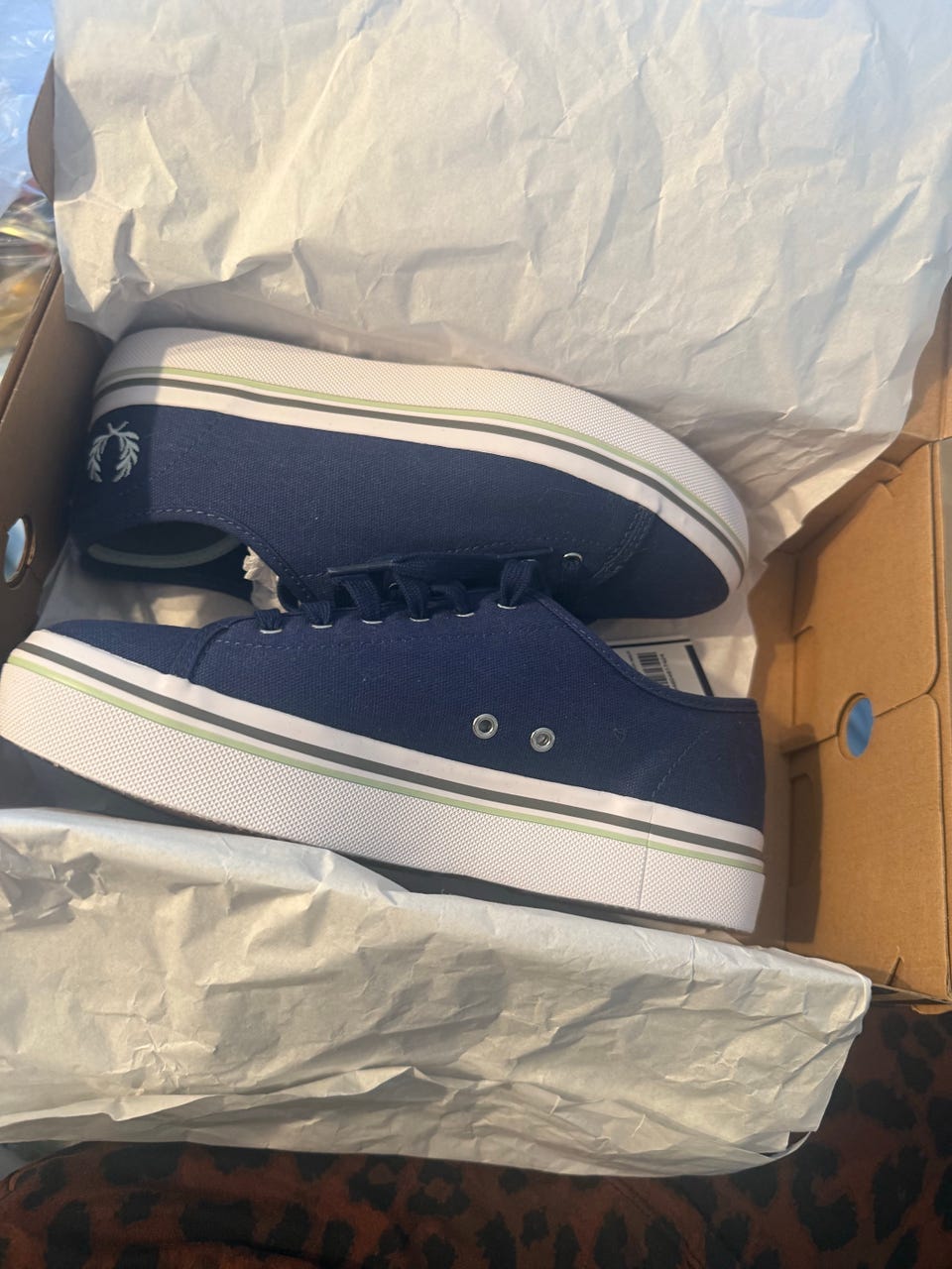 Fred Perry, Fred Perry sneakers stof str 38 mørkeblå
