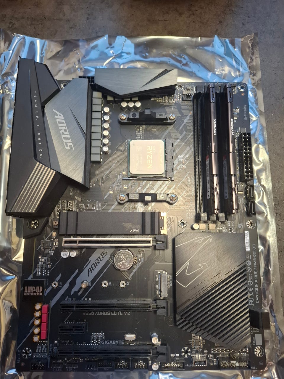AMD Ryzen 7 5800X3D + Gigabyte B550 Aorus Elite V2 + HyperX RAM | DBA