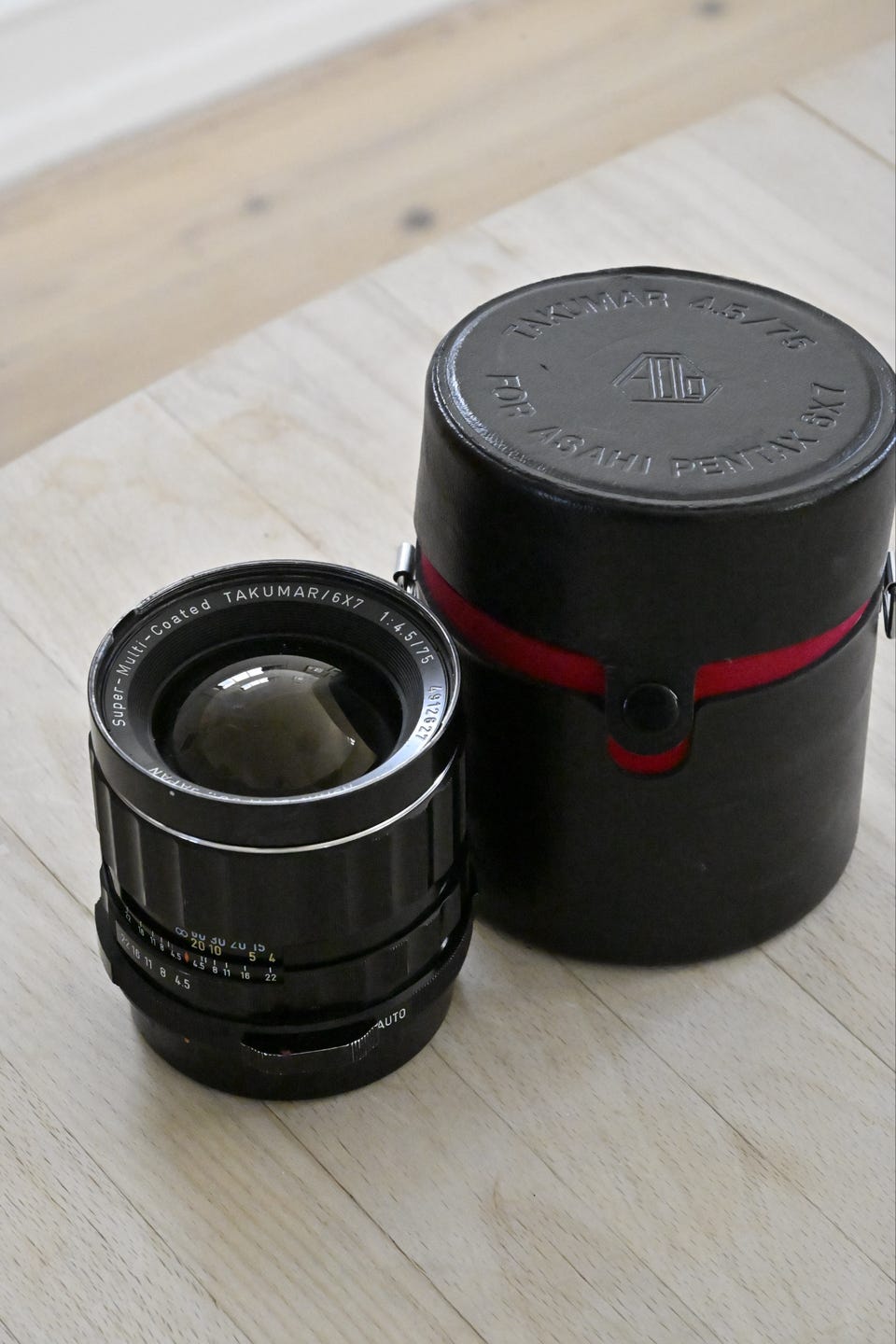 Pentax Super-Multi-Coated Takumar 6x7 75mm f/4,5 objektiv | DBA