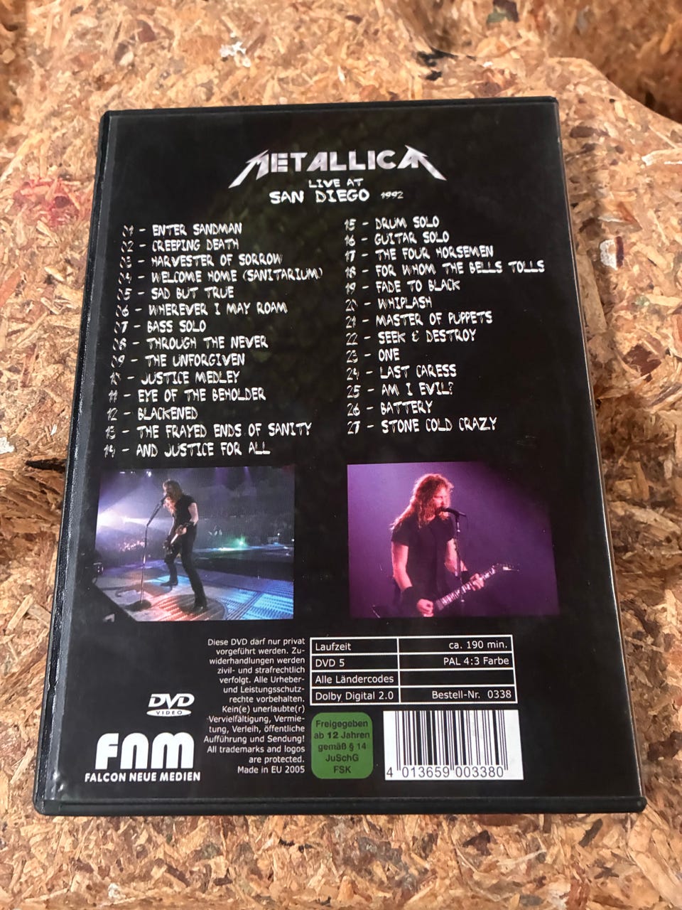 Metallica Live at San Diego 1992 koncert DVD | DBA