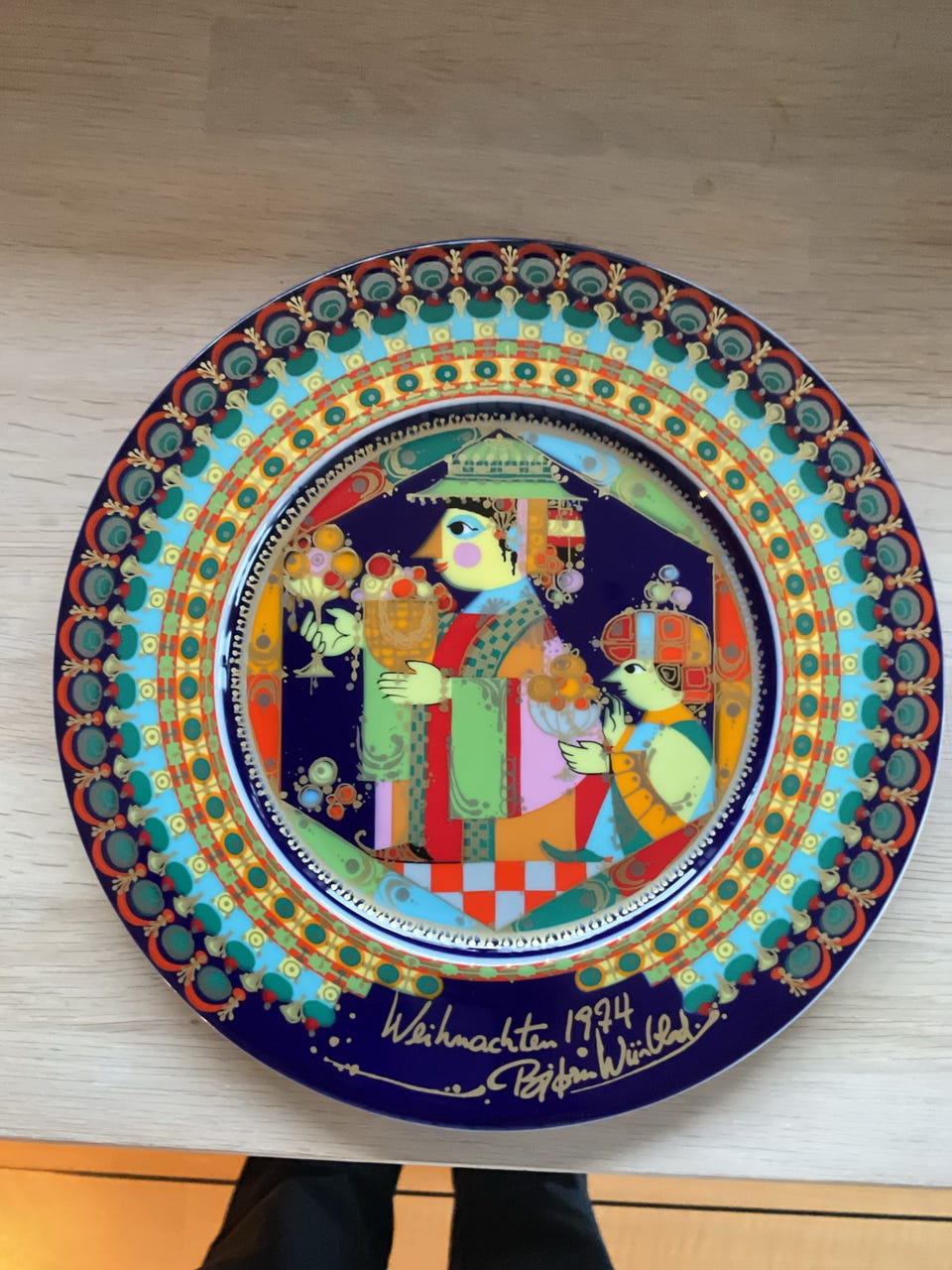 Rosenthal Weihnacht 1974 Bjørn Wiinblad juleplatte | DBA