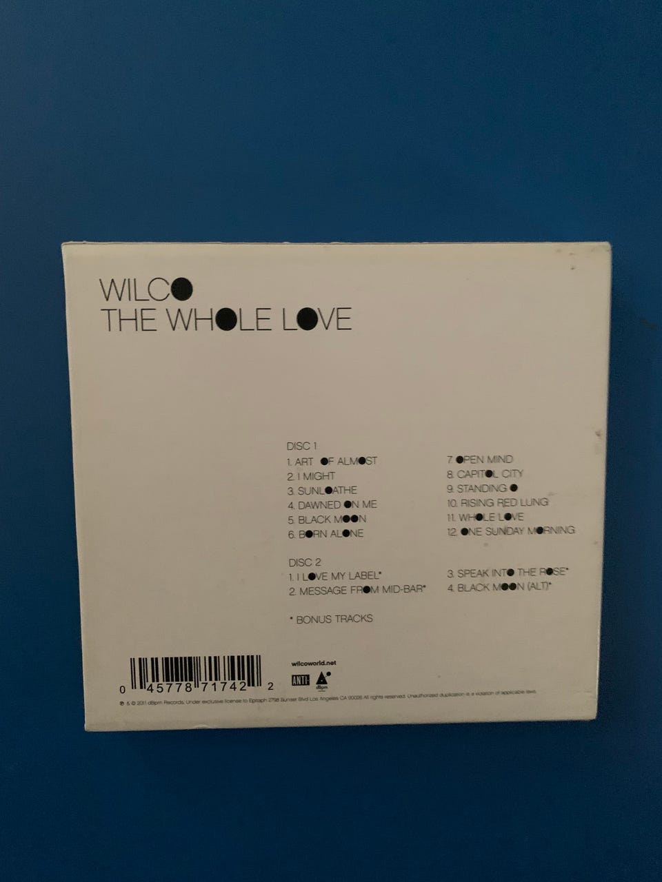 WILCO • The Whole Love (2 CD VERSION) 40- | DBA