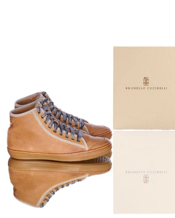 Brunello Cucinelli, Brunello Cucinelli - High top - Sneakers - Størelse: EU 40