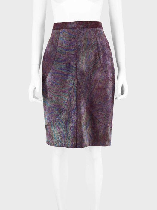 Roberto Cavalli, Roberto Cavalli - S - Real Leather - Nederdel - Vintage